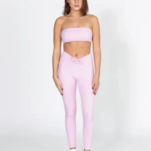 Rosette tights - Blush