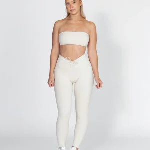 Rosette tights - Cream