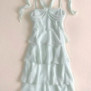 Tiered Ruched Chiffon Vintage Homecoming Dress