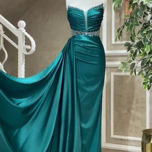 Gorgeous Strapless Beaded Mermaid Prom Dress - Elegant Formal Evening Gown