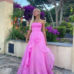 Stunning A Line Long Prom Dresses Evening Party Gowns
