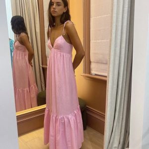 Elegant Pink Prom Dress Long Party Gown - Perfect for Special Occasions