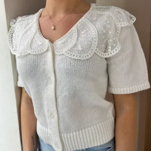 PCABBY Knit Cardigan - Cloud Dancer