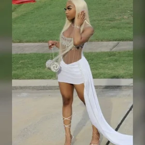 Sexy Short White Satin Homecoming Party Dress