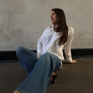 PCSILKE Jeans - Medium Blue Denim