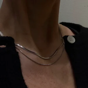 PCBINA Necklace - Silver Colour