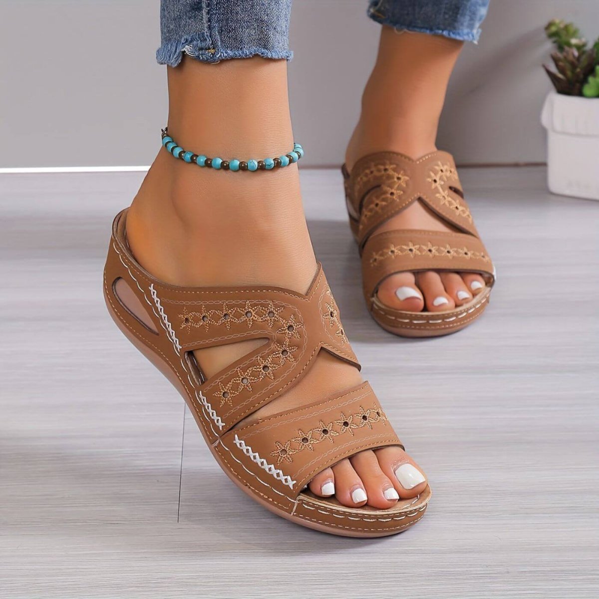 Alina™ - Halkfria Ortopediska Sandaler - Bild 5