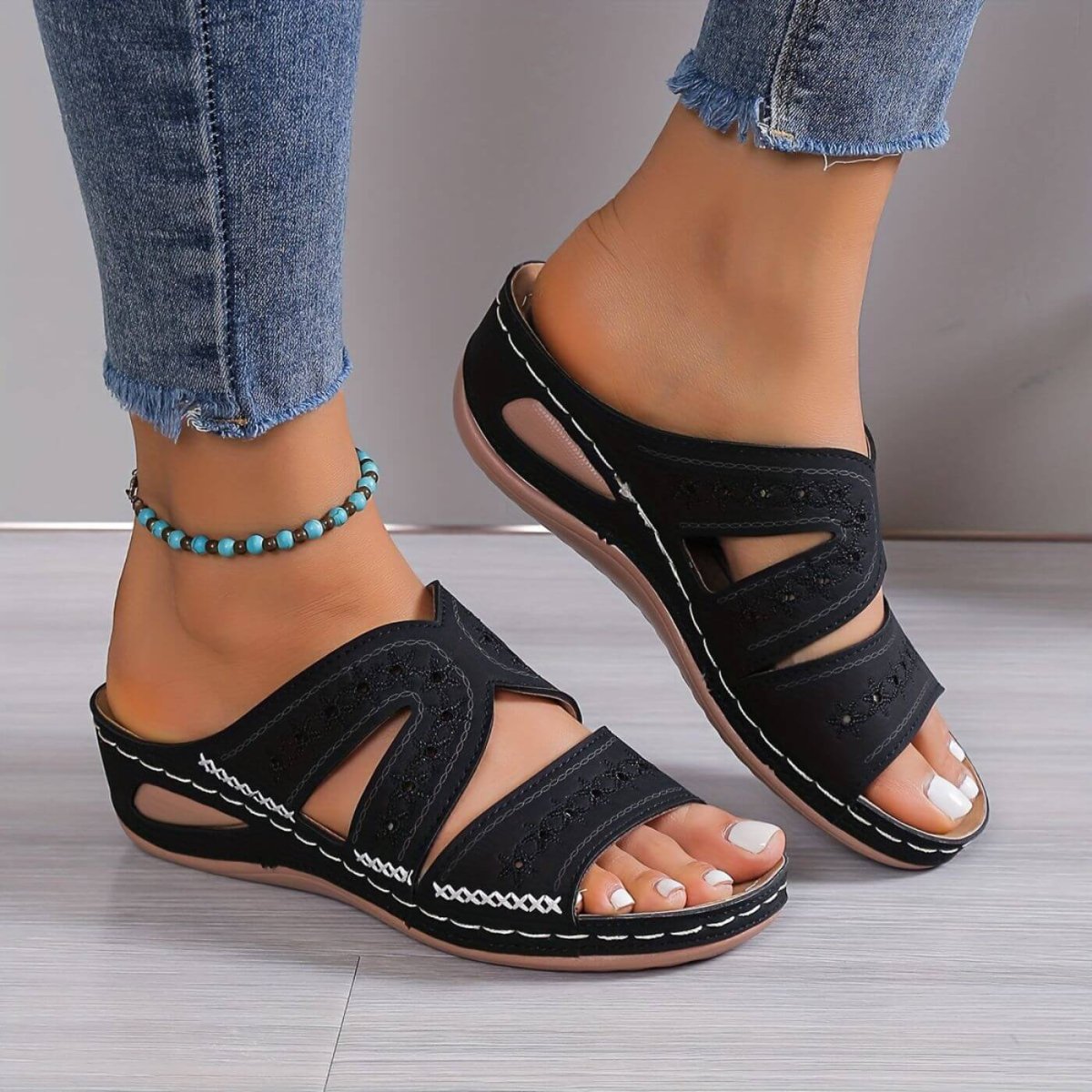 Alina™ - Halkfria Ortopediska Sandaler - Bild 7