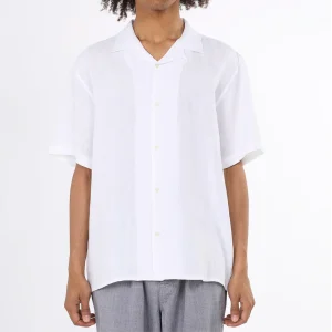 Box fit short sleeved linen shirt