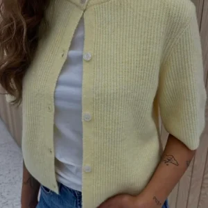 PCSILLY Knit Cardigan - Pale Banana