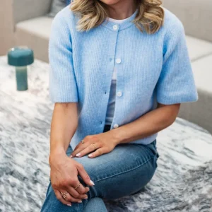 PCSILLY Knit Cardigan - Cashmere Blue