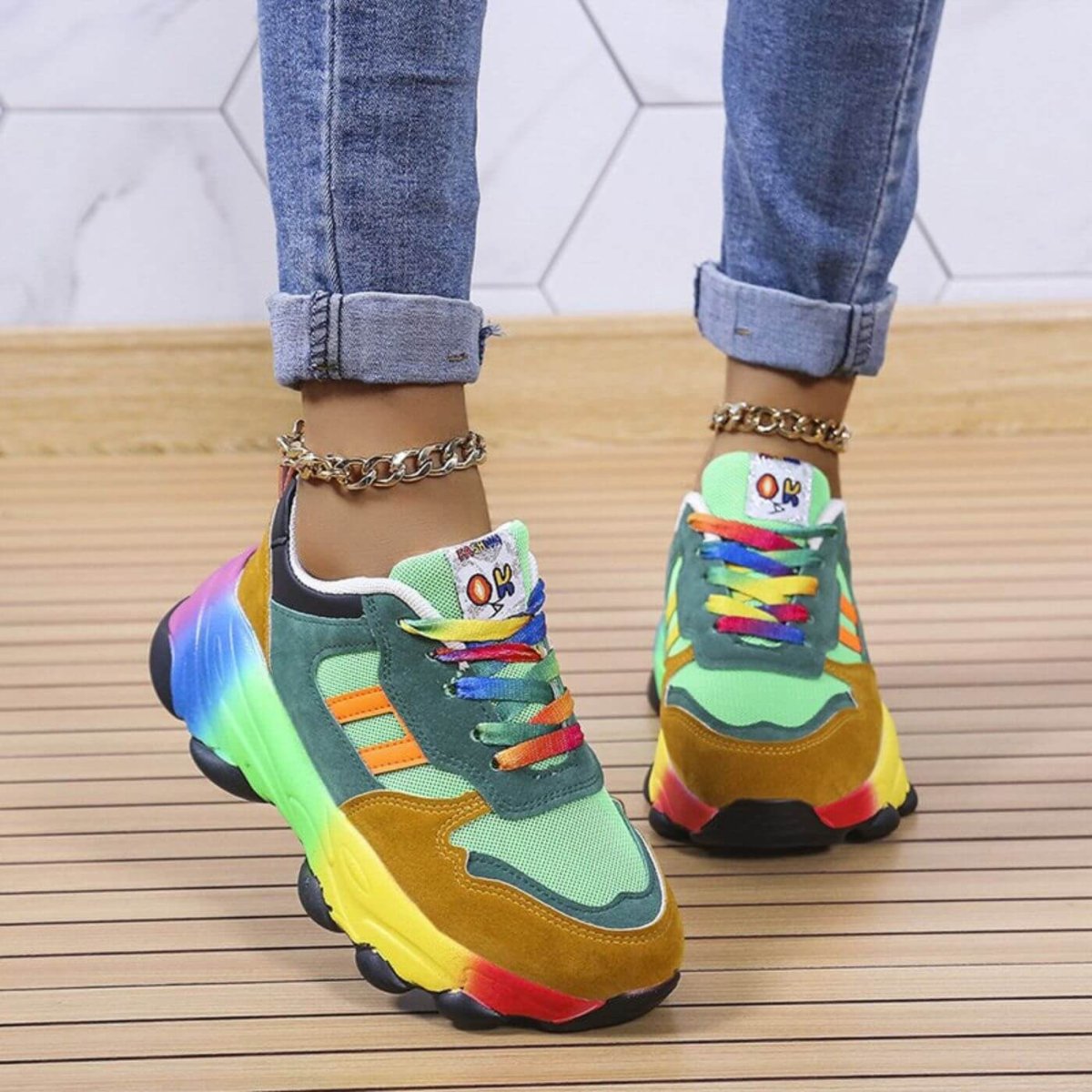 Cecilia™ - Färgglada Ortopediska Sneakers - Bild 6