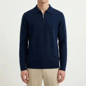 Caleb knitted half zip