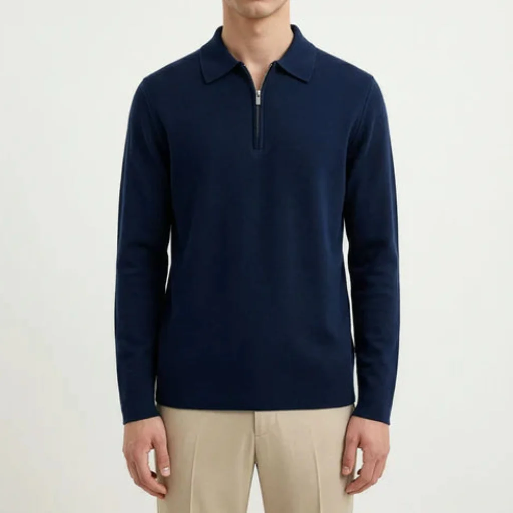Caleb knitted half zip