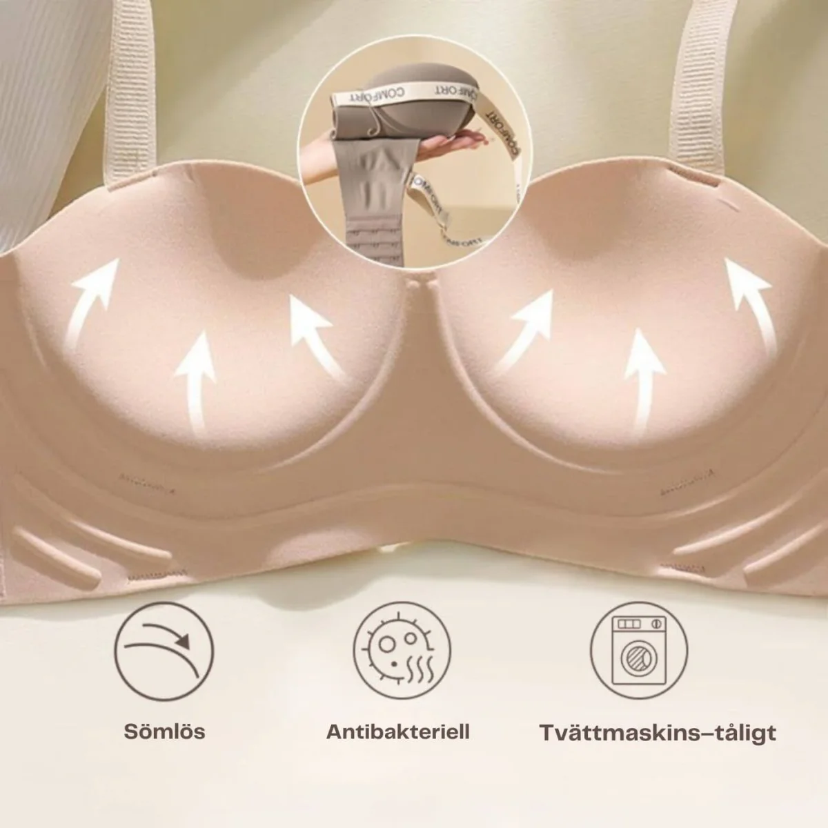 ComfortLift+ – Trådlös Push-Up Komfort-BH (1+1 GRATIS) - Bild 6