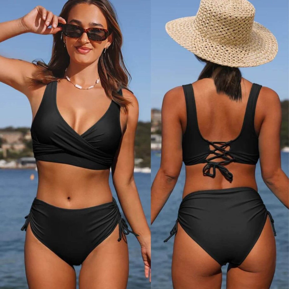 Elin – Sportig Sommarbikini med Dragsko - Bild 5