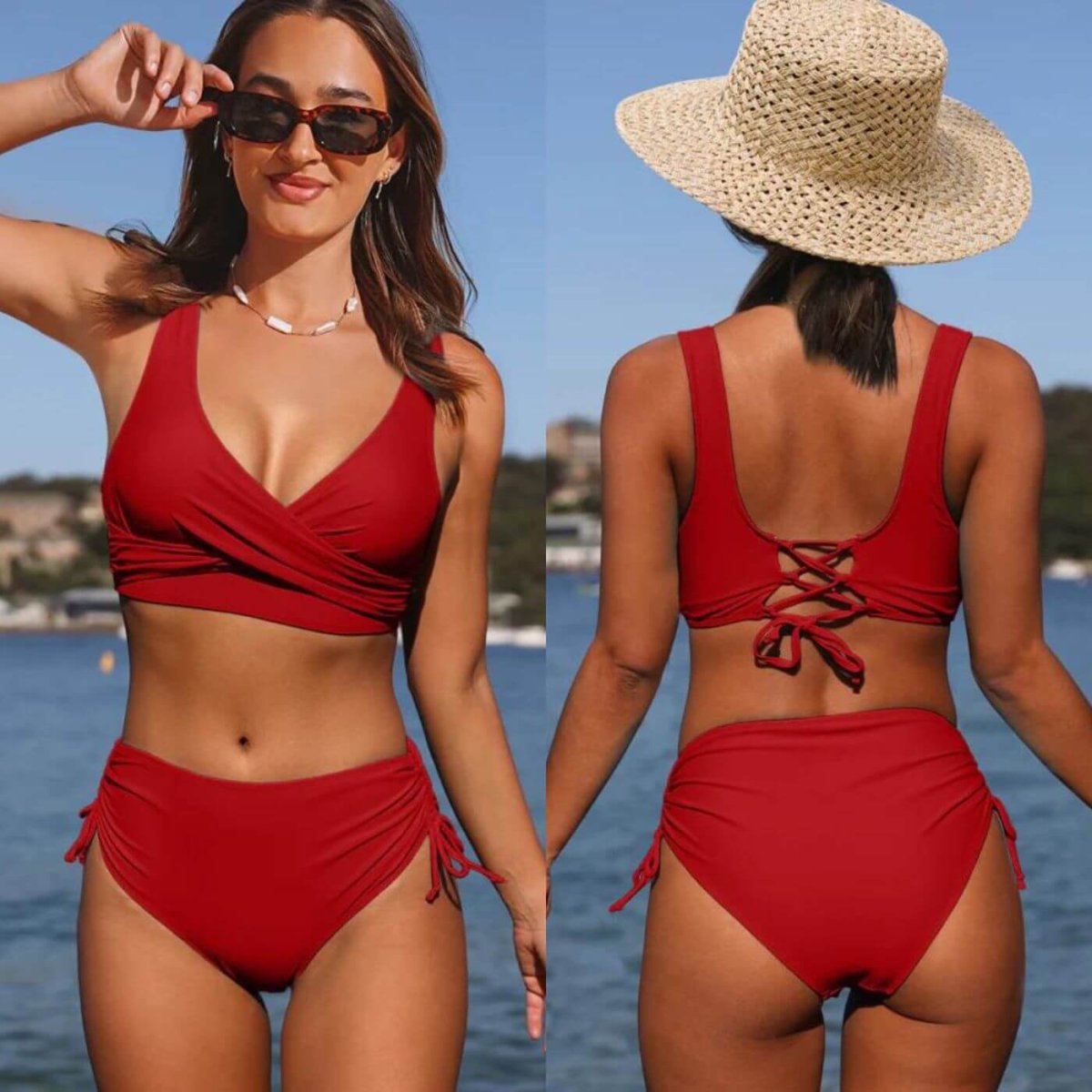 Elin – Sportig Sommarbikini med Dragsko - Bild 6