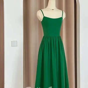 Emerald Green Spaghetti Strap Short Vintage Bridesmaid Dresses