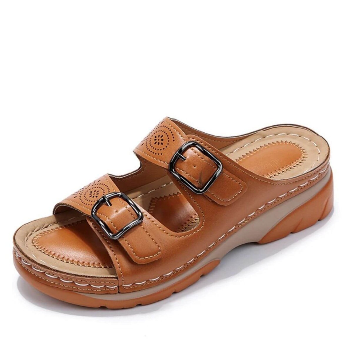 Freya™- Dubbla Spänne Ortopediska Sandaler - Bild 8