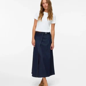 VMCALISTA Long Skirt - Dark Blue Denim