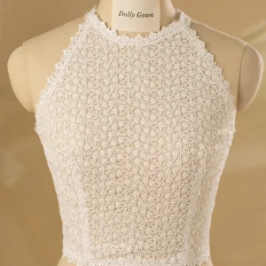 Johan Halter Neck Bridal Lace Top