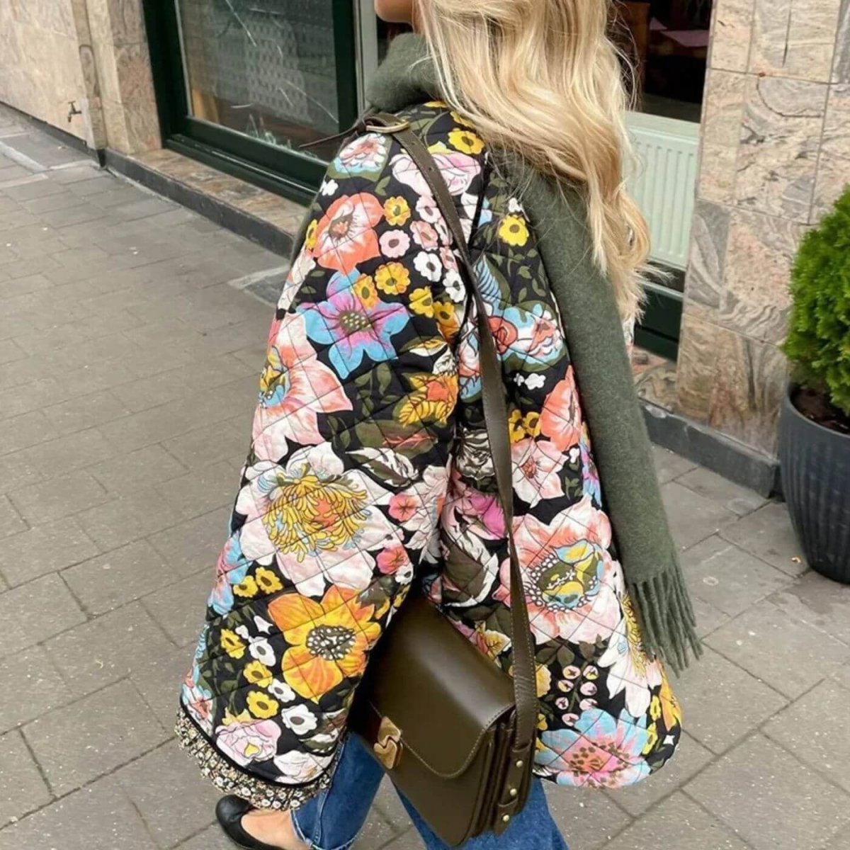 Maja™ - Varm Blommig Jacka - Bild 5