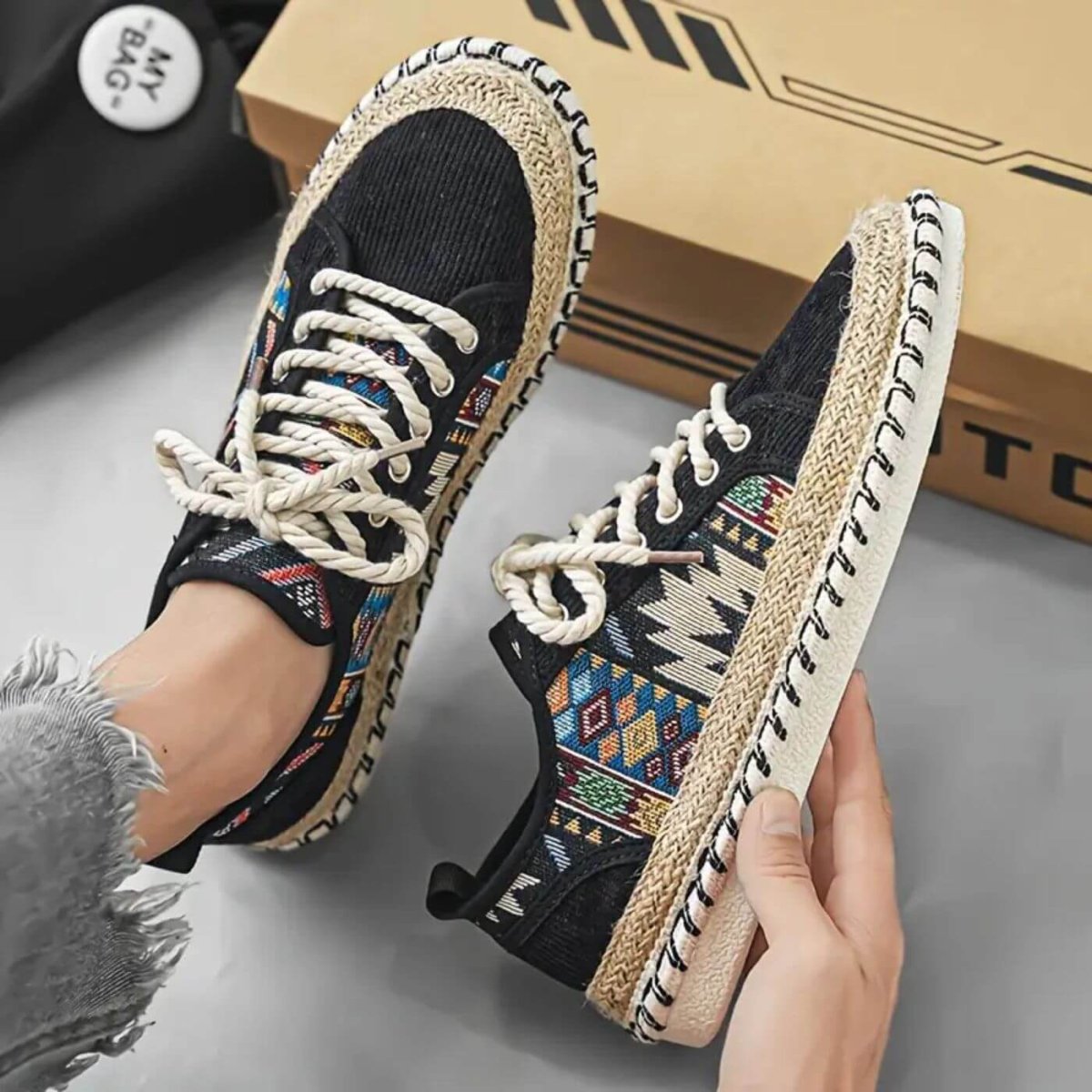 Mathias - Trendiga Aztekiska Sneakers - Bild 7