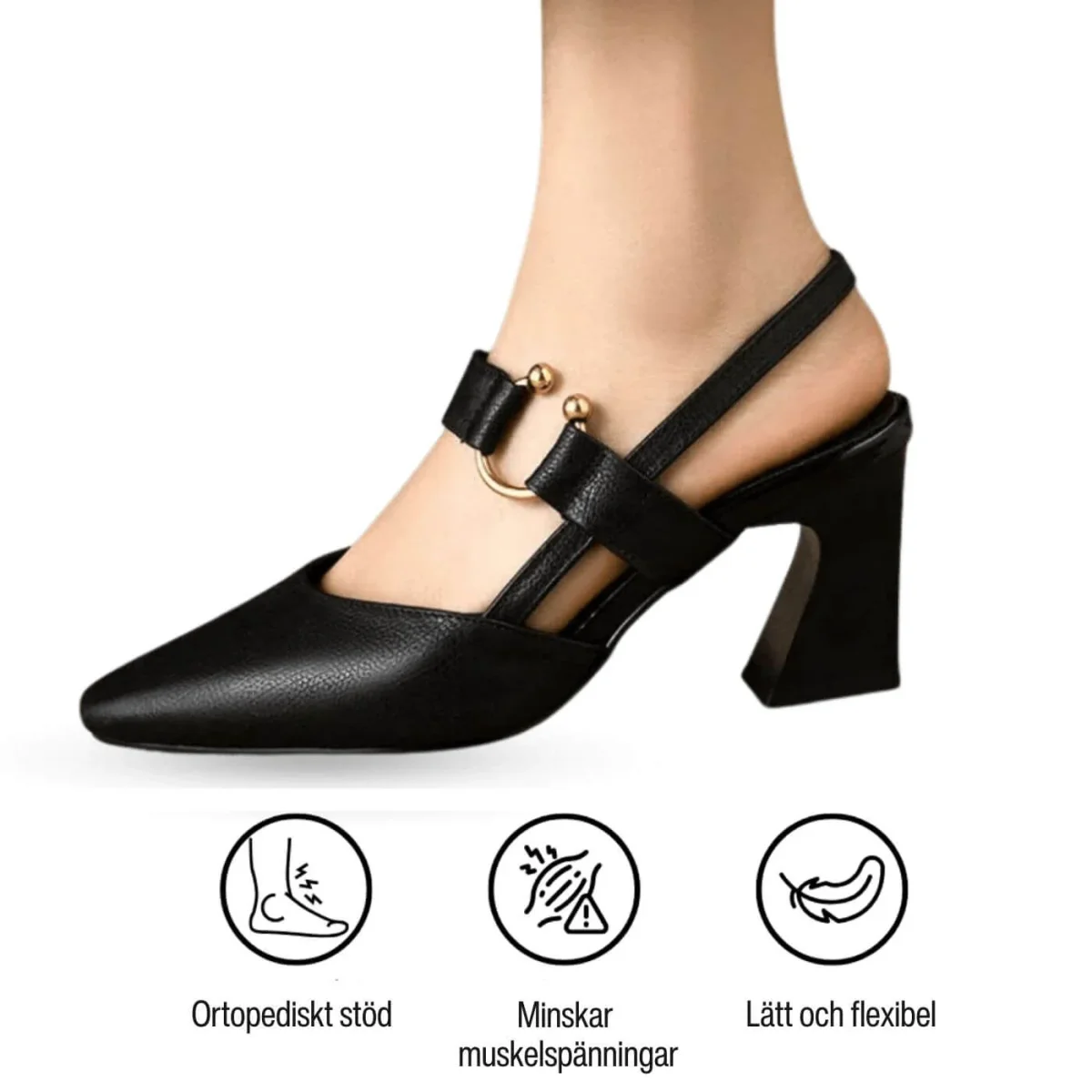 Meya™ – Ortopediska Bekväma Sandaler med Klack - Bild 2