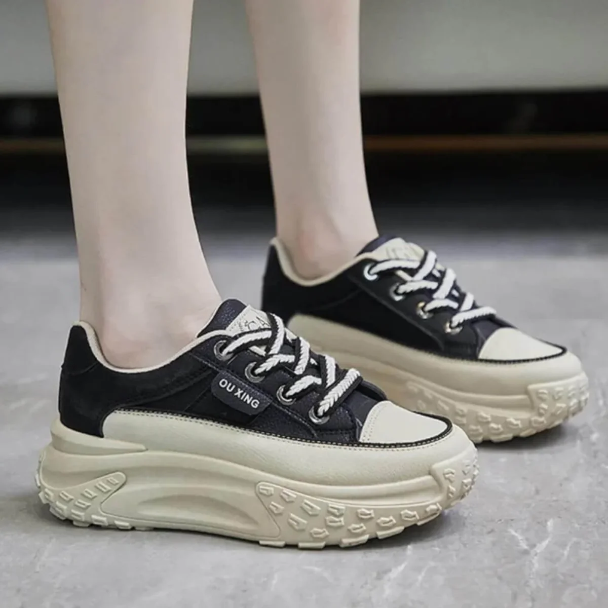 Mivora™ – Bekväma Sneakers med Hög Sula - Bild 8