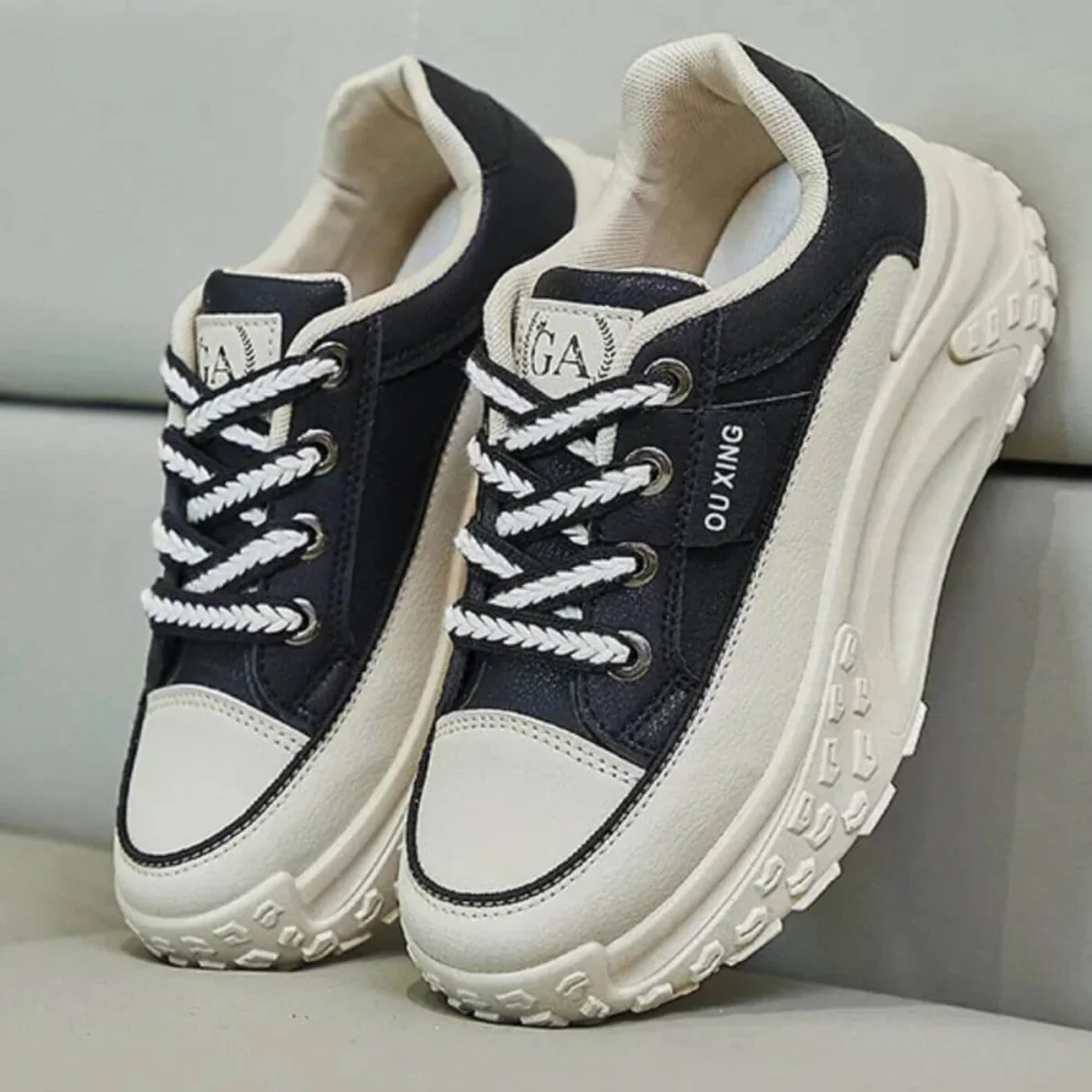 Mivora™ – Bekväma Sneakers med Hög Sula - Bild 9