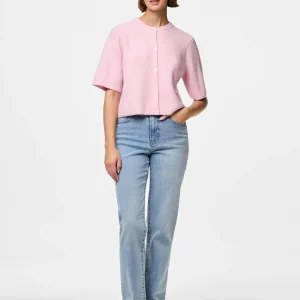 PCSILLY Knit Cardigan - Roseate Spoonbill