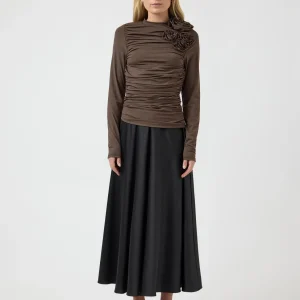 YASDONA Top - Chocolate Brown