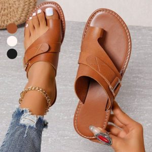 Sara – Lyxiga Ortopediska Lädertofflor