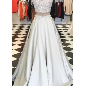 Tvådelad Balklänning Juniors Balklänning Bling Balklänning Lång Hemkomstklänning,MA016