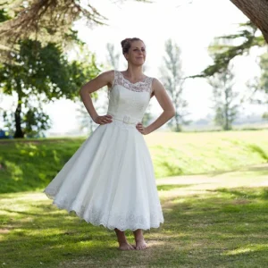 Vintage Country Rockabilly Bröllopsklänning | Bröllopsklänning i 50-talsstil