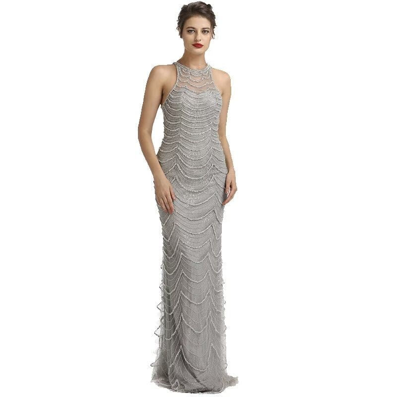 Sparkling Black Sequin Tulle Mermaid Prom Dress: Elegant Sleeveless Design for Special Occasions - Bild 8