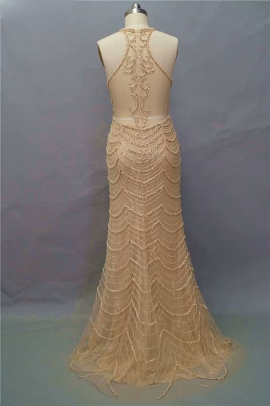 Sparkling Black Sequin Tulle Mermaid Prom Dress: Elegant Sleeveless Design for Special Occasions - Bild 3