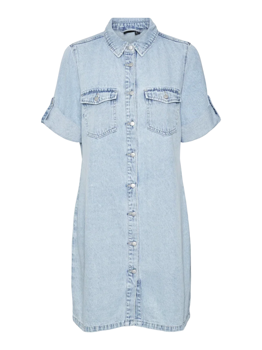 VMJENNIE Dress - Light Blue Denim - Bild 3