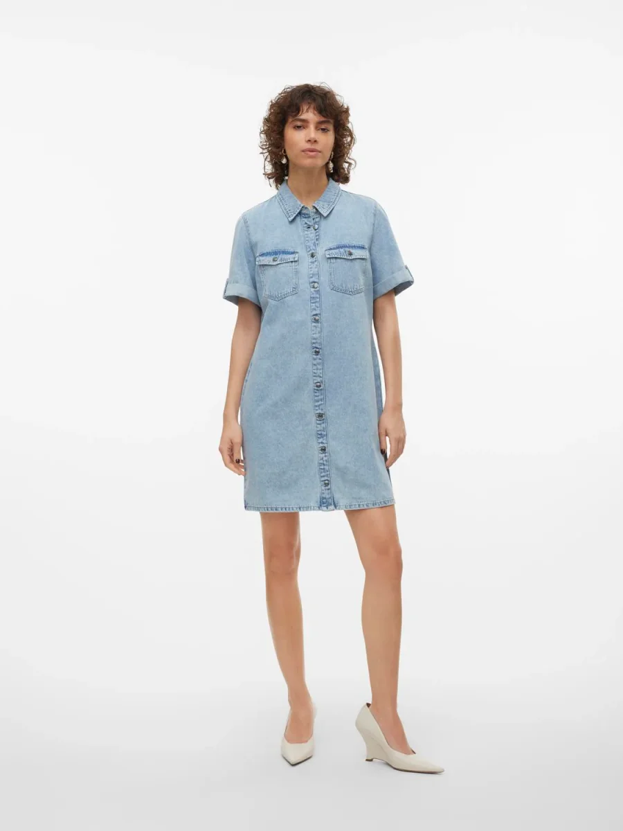 VMJENNIE Dress - Light Blue Denim - Bild 8