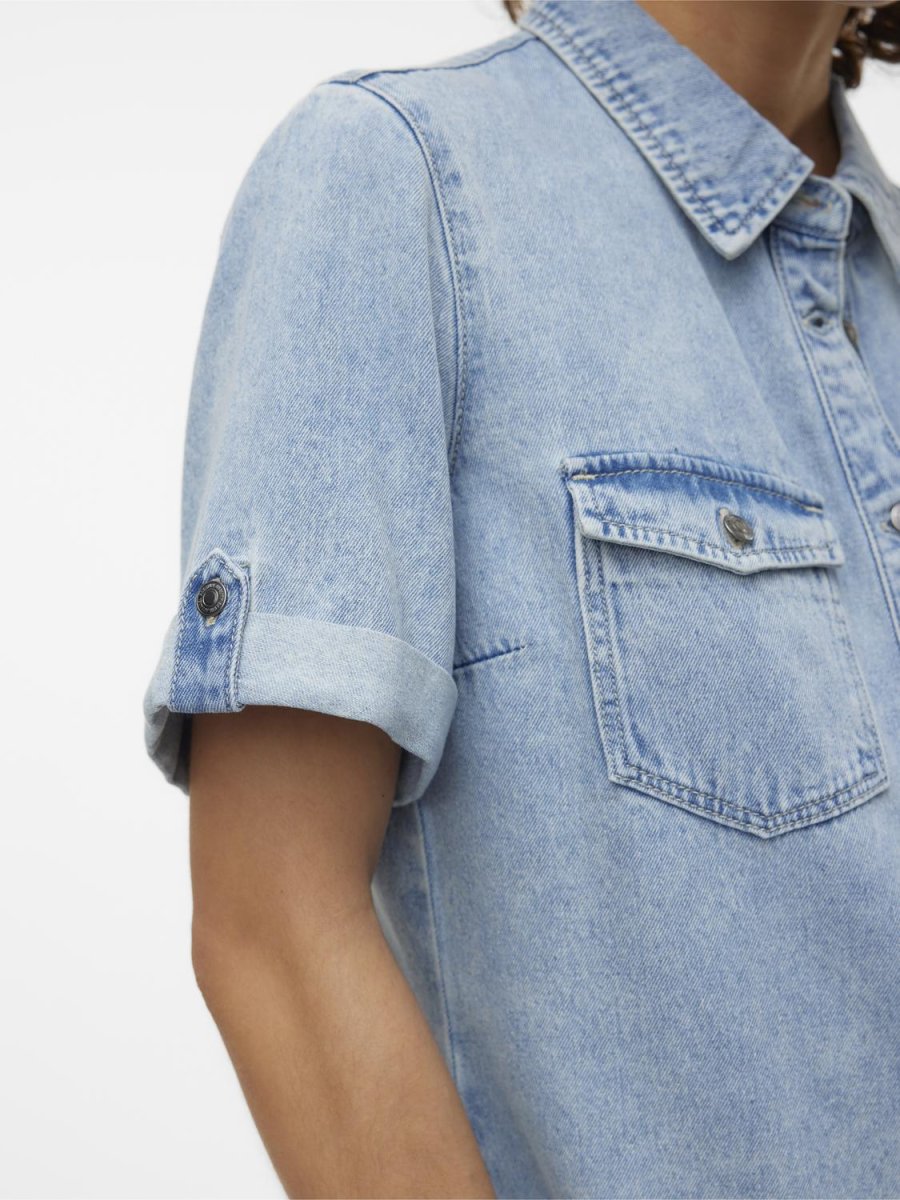 VMJENNIE Dress - Light Blue Denim - Bild 5