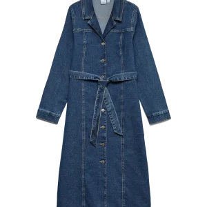 VMTELLY Midi Dress - Dark Blue Denim