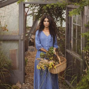 Elsa Klänning Denim Blue