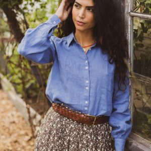Hedvig Blus Denim Blue