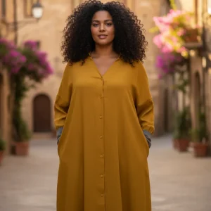 Senapsgul Sahara EcoCotton Longsleeve Mustard