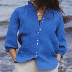 Johanna Blus Ocean Blue