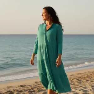 Grön Klänning Miryam green-lenol