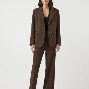 YASREEMAJ Trousers - Chocolate Brown