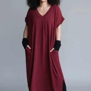 Vinröd Klänning Roxy Maroon