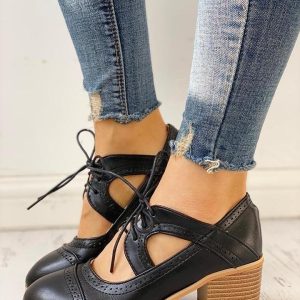 Emma | Pumps Dam T-Rem Snörning