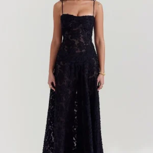 Alva | Maxiklänning Dam Korsett Blommig